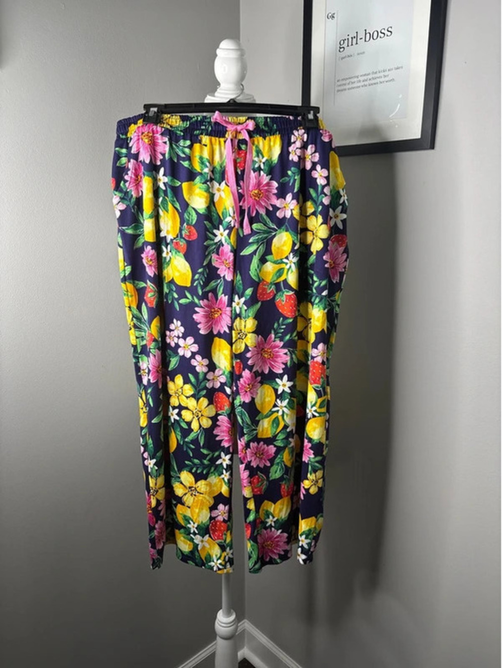 Cuddl duds pajama capri bottoms size L
